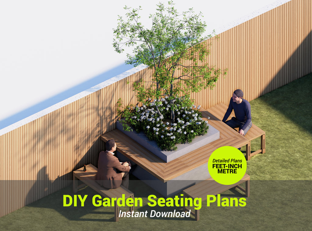 DIY Garden Seating Plans | Instant Downlaod