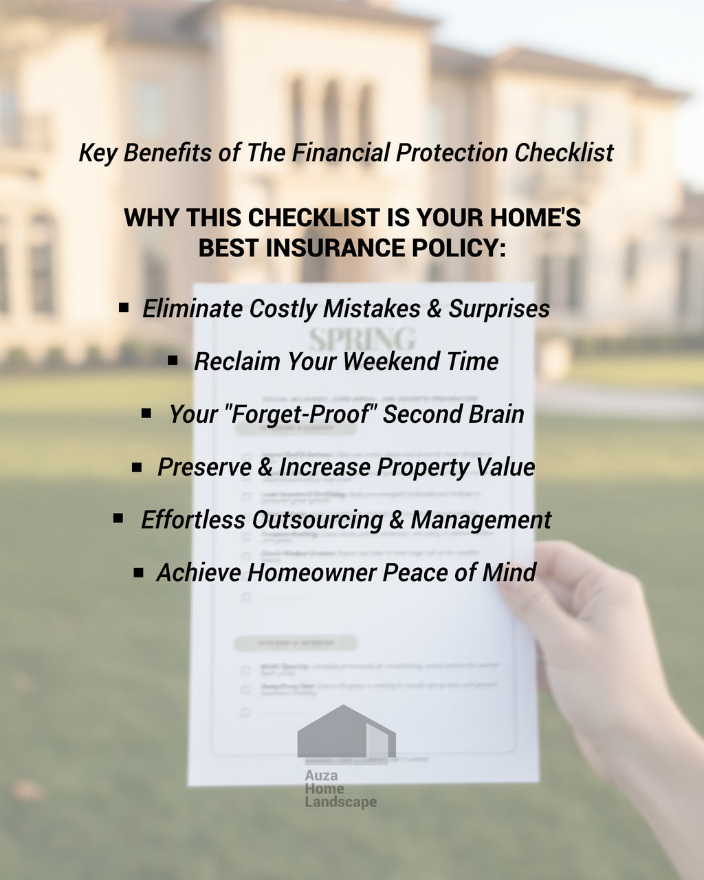 2026 Home & Garden Maintenance Checklist